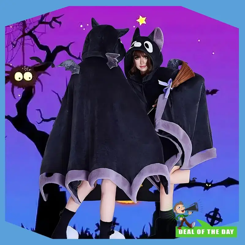 24-Hour Delivery Soft Bat Cape Hoodie For Halloween Cosplay, Cute Wearable Blanket Hoodie For Women Children
24-Hour Delivery Soft Bat Cape Hoodie For Halloween Cosplay, Cute Wearable Blanket Hoodie For Women Children