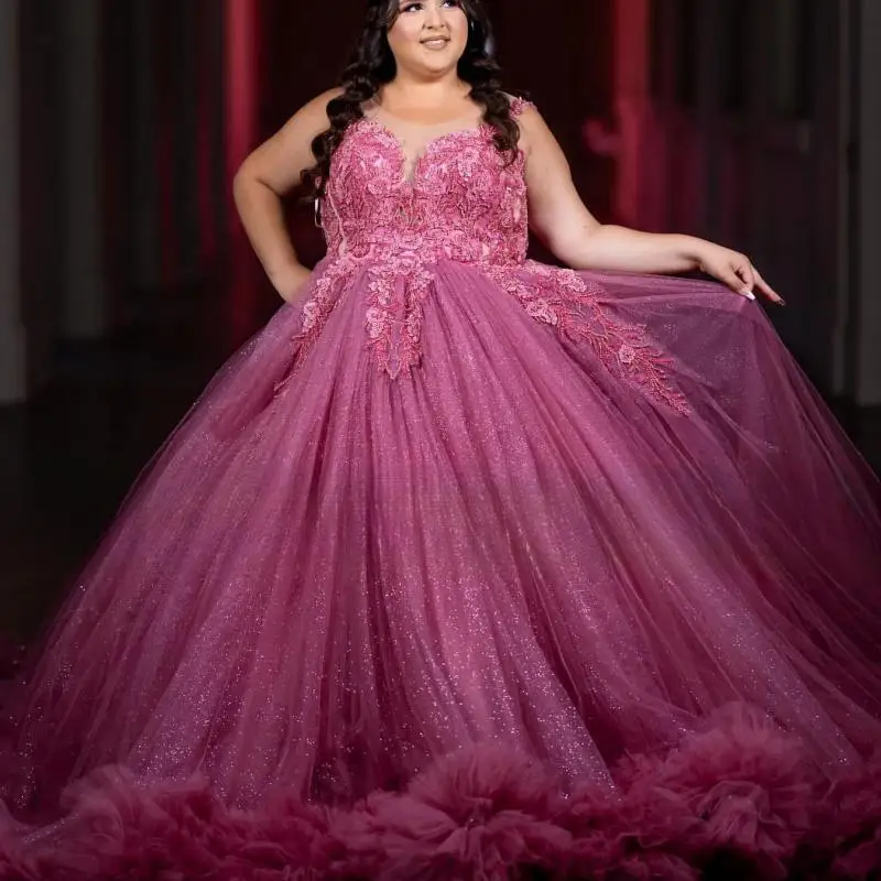 Customized Pink Quinceanera Dress Ball Gown Beads Appliques Crystals Court Train Ruffles 16 Birthday Party Gowns vestidos de
Customized Pink Quinceanera Dress Ball Gown Beads Appliques Crystals Court Train Ruffles 16 Birthday Party Gowns vestidos de
