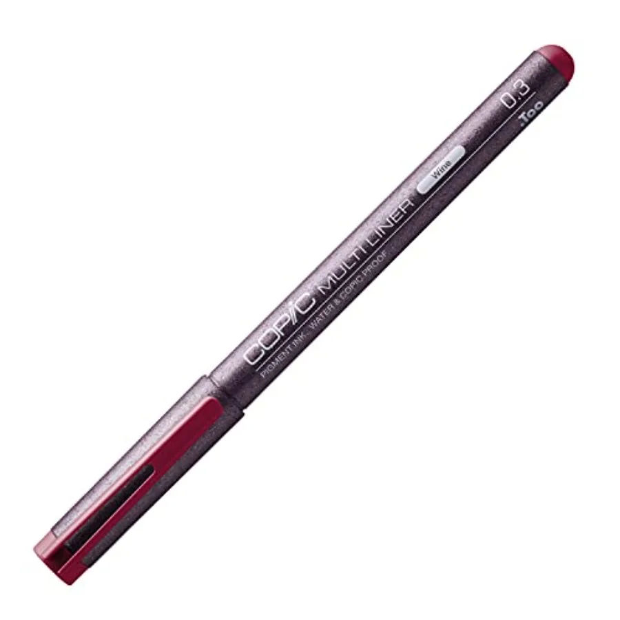 Markers Multiliner 0.3 Wine Pigment Based Ink
Markers Multiliner 0.3 Wine Pigment Based Ink