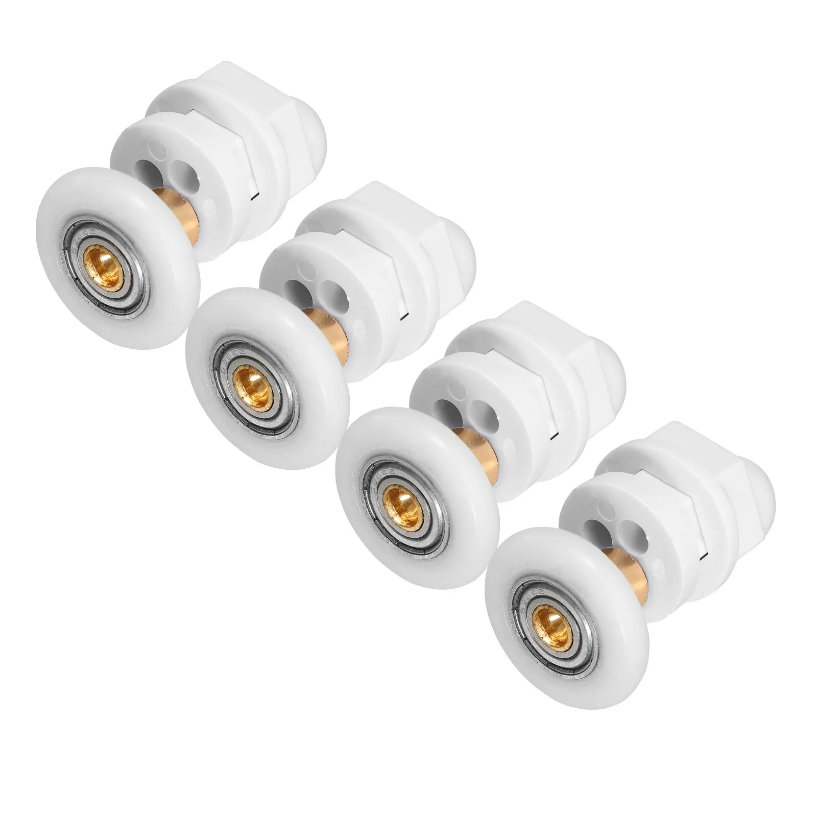 Комплект из 4 роликов для раздвижных душевых дверей: колесики-ролики для стеклянных дверей, обеспечивающие плавное скольжение, надежную стабильность, элегантный современный дизайн
Комплект из 4 роликов для раздвижных душевых дверей: колесики-ролики для стеклянных дверей, обеспечивающие плавное скольжение, надежную стабильность, элегантный современный дизайн