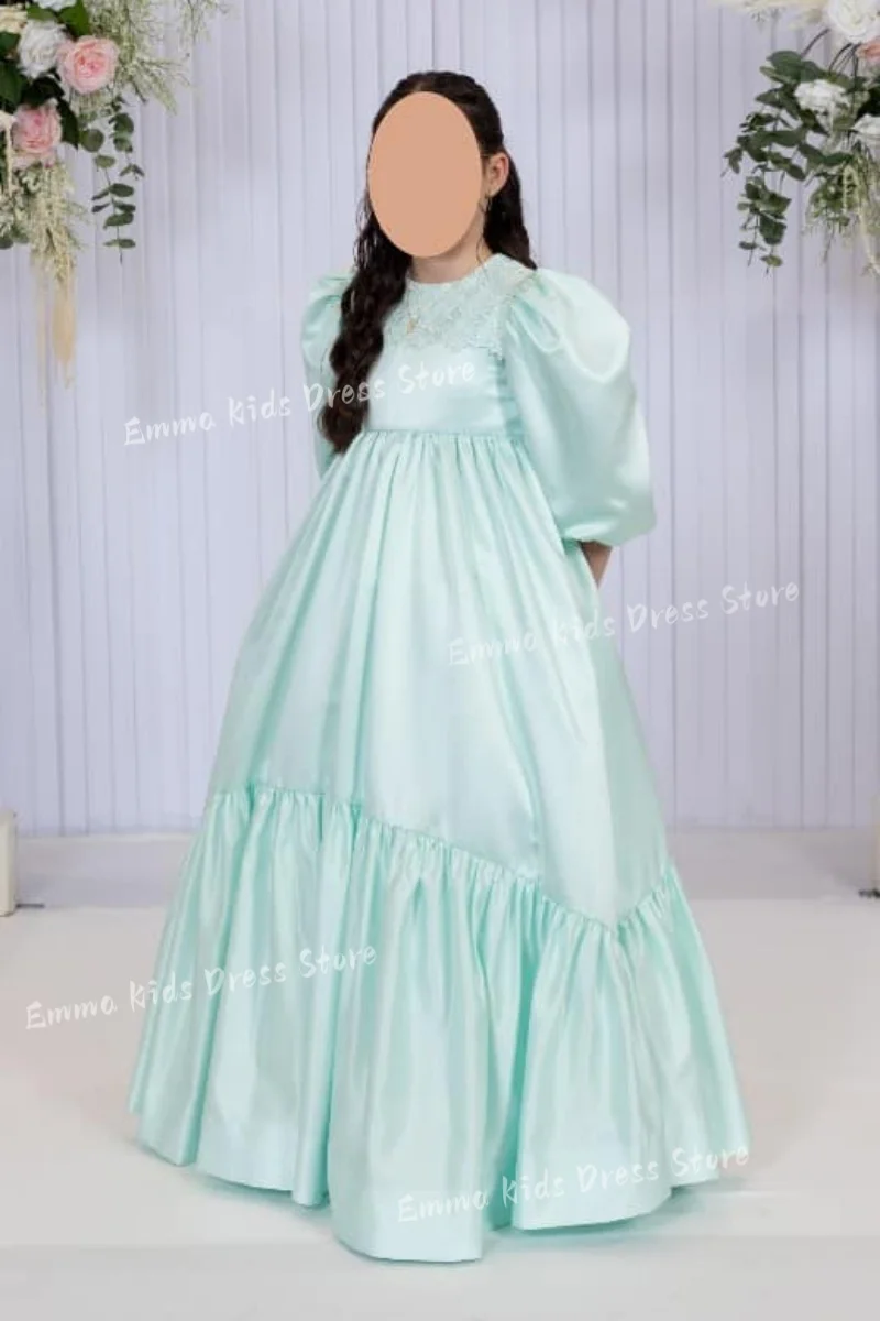 DORIS Custom Mint Green Flower Girl Dress Birthday Party Short Sleeve Children's First Communion Ball Gown
DORIS Custom Mint Green Flower Girl Dress Birthday Party Short Sleeve Children's First Communion Ball Gown