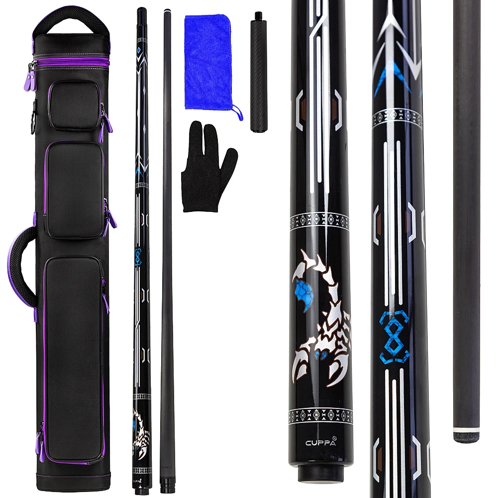 Cuppa Billiards Cue Pool Case Set Carbon Fiber Shaft 12.5MM Tip Size Extended Handle Pool Cue Case Billiards Accessories
Cuppa Billiards Cue Pool Case Set Carbon Fiber Shaft 12.5MM Tip Size Extended Handle Pool Cue Case Billiards Accessories