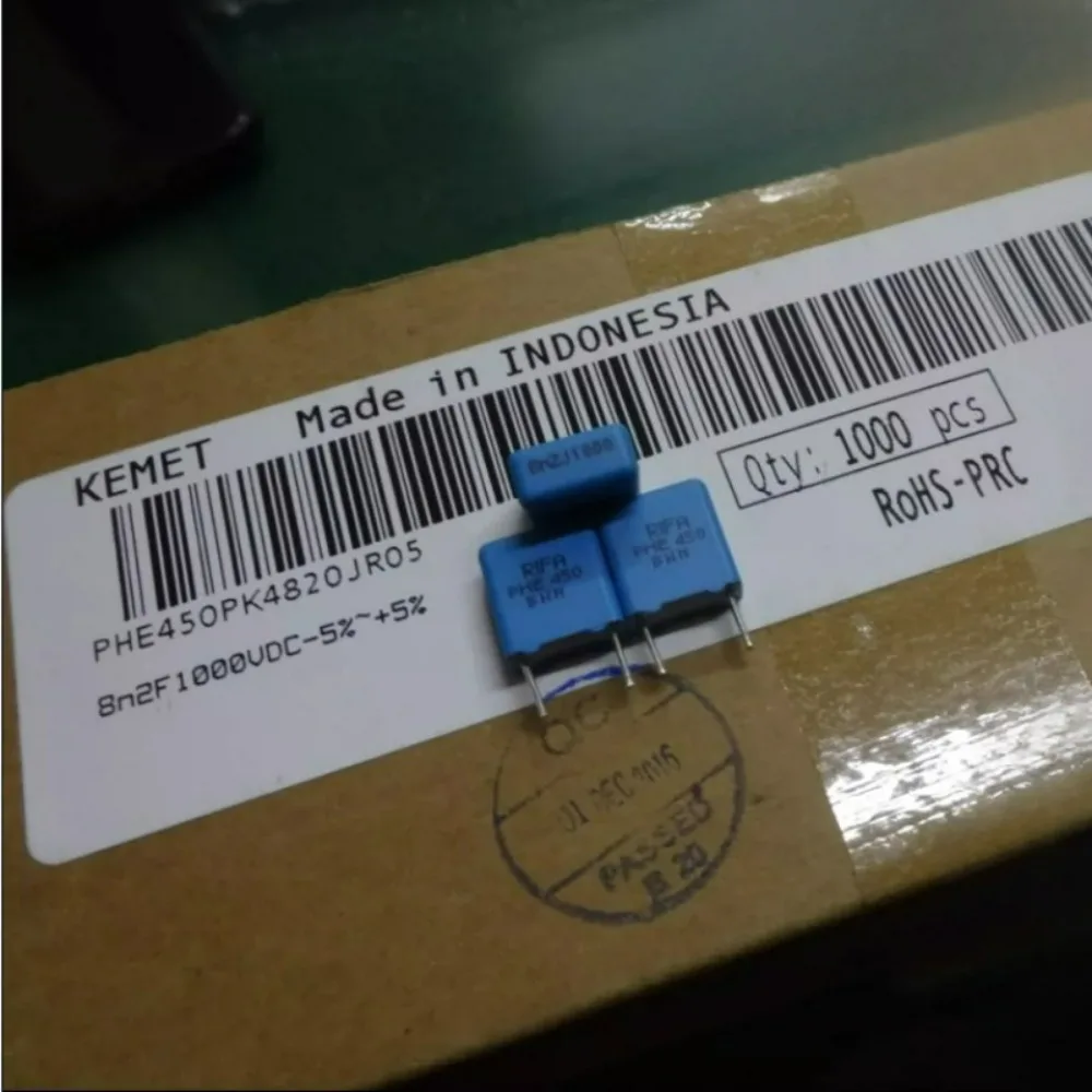 10pcs/lot RIFA PHE450 0.0082uf 1000v 8.2nf 8200pf 8n2 822 J Brand New 7.5mm Film Capacitor PHE450PK4820J
10pcs/lot RIFA PHE450 0.0082uf 1000v 8.2nf 8200pf 8n2 822 J Brand New 7.5mm Film Capacitor PHE450PK4820J