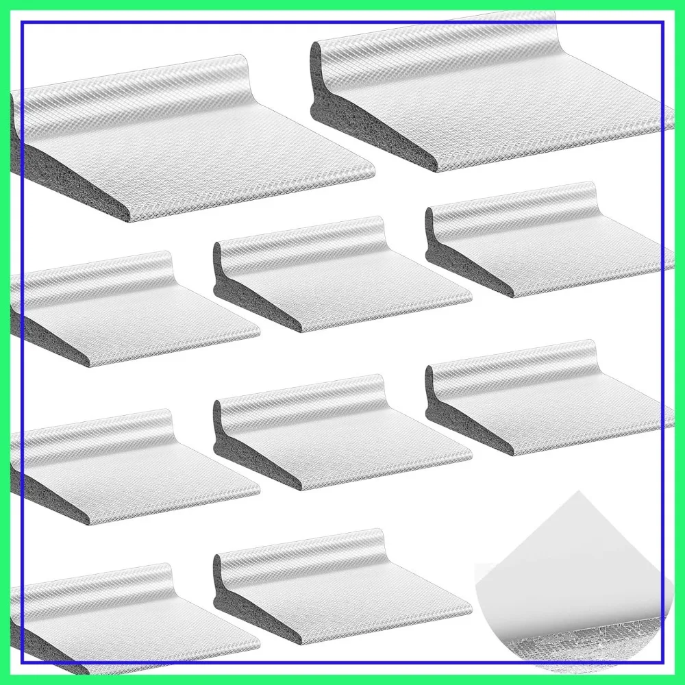 10 Pcs Self Adhesive Door Corner Seals, Raised Weatherstripping for Noise Isolation & Weather Protection, White
10 Pcs Self Adhesive Door Corner Seals, Raised Weatherstripping for Noise Isolation & Weather Protection, White