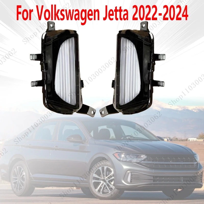 Компонент противотуманных фар DRL для Volkswagen Jetta 2022 2023 2024, автомобильные внешние передние ходовые огни, светодиодные противотуманные фары, насадки 17A941654B 
Компонент противотуманных фар DRL для Volkswagen Jetta 2022 2023 2024, автомобильные внешние передние ходовые огни, светодиодные противотуманные фары, насадки 17A941654B