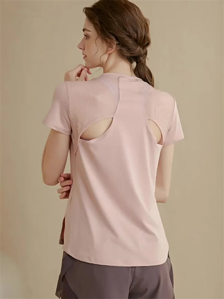 Yoga Clothes Women's ort Sve Me Bal Thin Summer Qui Dry Fitn Sport T-irt Top Ele Simple Silk Blend
Yoga Clothes Women's ort Sve Me Bal Thin Summer Qui Dry Fitn Sport T-irt Top Ele Simple Silk Blend