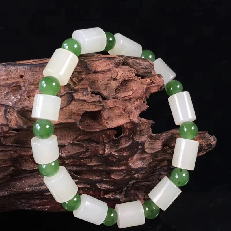 Hotan Jade Bracelet, Men and Women, Fashionable Bead Jadeite Bracelets
Hotan Jade Bracelet, Men and Women, Fashionable Bead Jadeite Bracelets