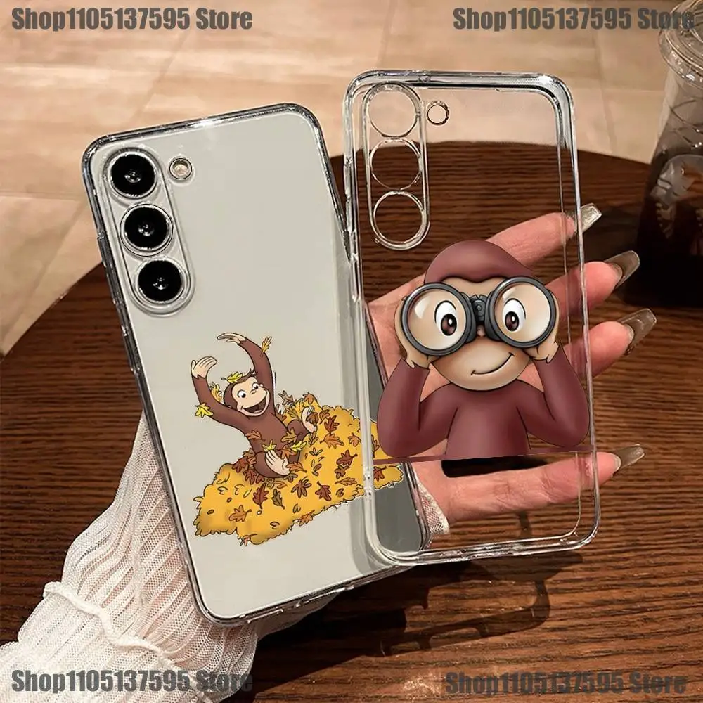 Curious George Monkey Phone Case For Samsung S30,23,21,22,20, FE lite,S10,9,8,7 PIus Note20ultra Soft Transparent
Curious George Monkey Phone Case For Samsung S30,23,21,22,20, FE lite,S10,9,8,7 PIus Note20ultra Soft Transparent