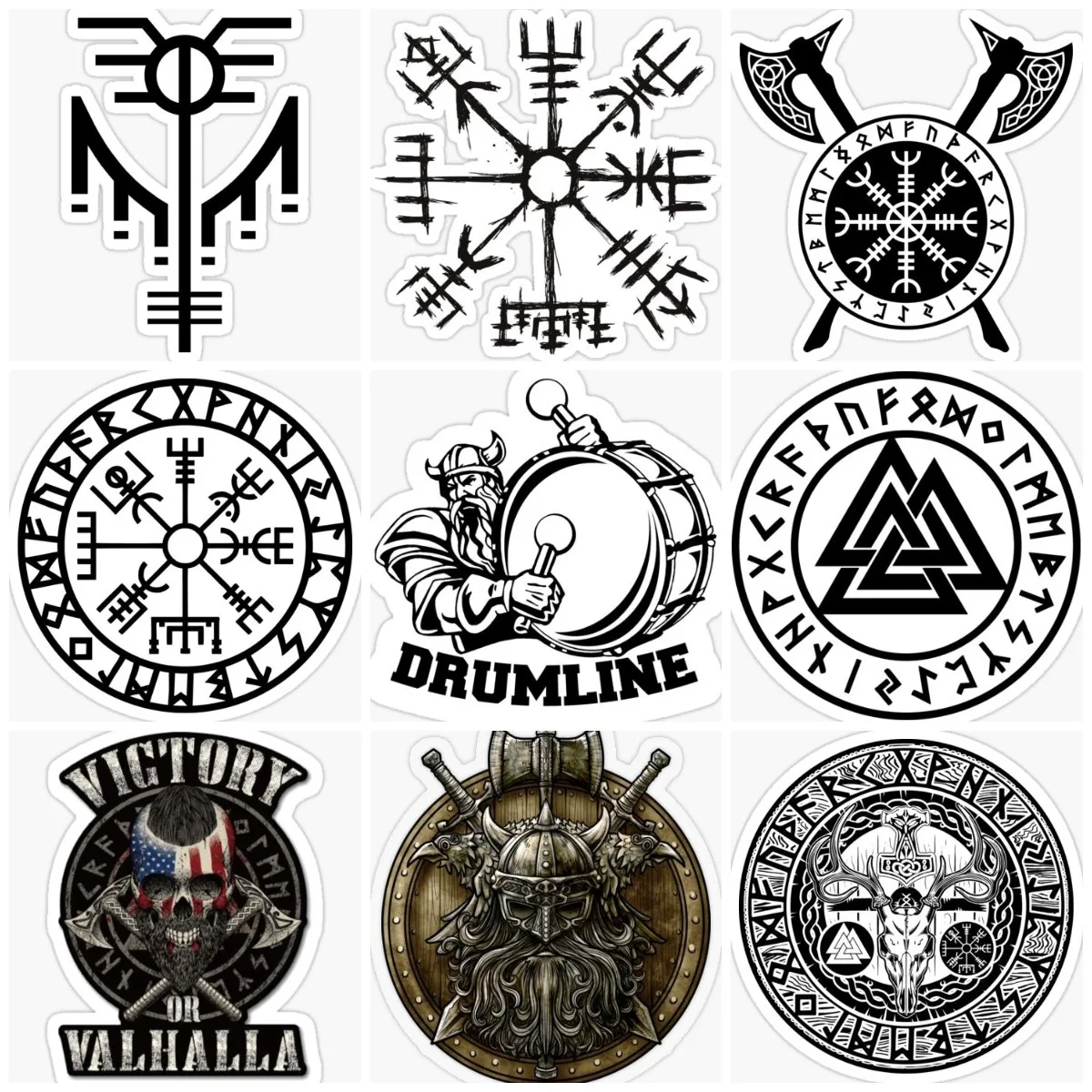 Vikings Barbarian Skull Axe Totem Emblem Creative Sticker Laptop Truck Window Car Motorcycle Wall Glass Helmet Off-road Decal
Vikings Barbarian Skull Axe Totem Emblem Creative Sticker Laptop Truck Window Car Motorcycle Wall Glass Helmet Off-road Decal