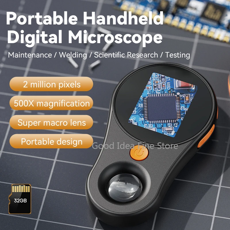2,0-дюймовый цифровой микроскоп 500X, 1080P, видеомонета, микроскоп со увеличительным стеклом и 8 светодиодами для ремонта электроники
2,0-дюймовый цифровой микроскоп 500X, 1080P, видеомонета, микроскоп со увеличительным стеклом и 8 светодиодами для ремонта электроники