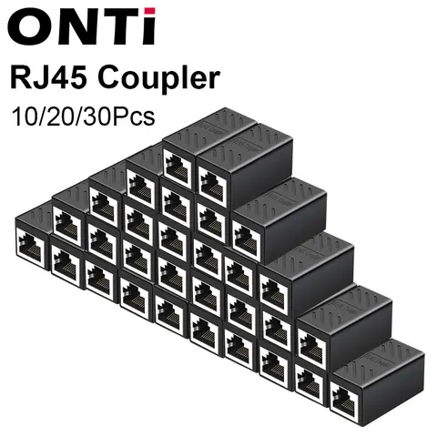 10/20/30 Stück RJ45 Cat6 Ethernet-Kabel-Verlängerungskupplung – Buchse auf Buchse, Verlängerungsstecker für Netzwerkkabel