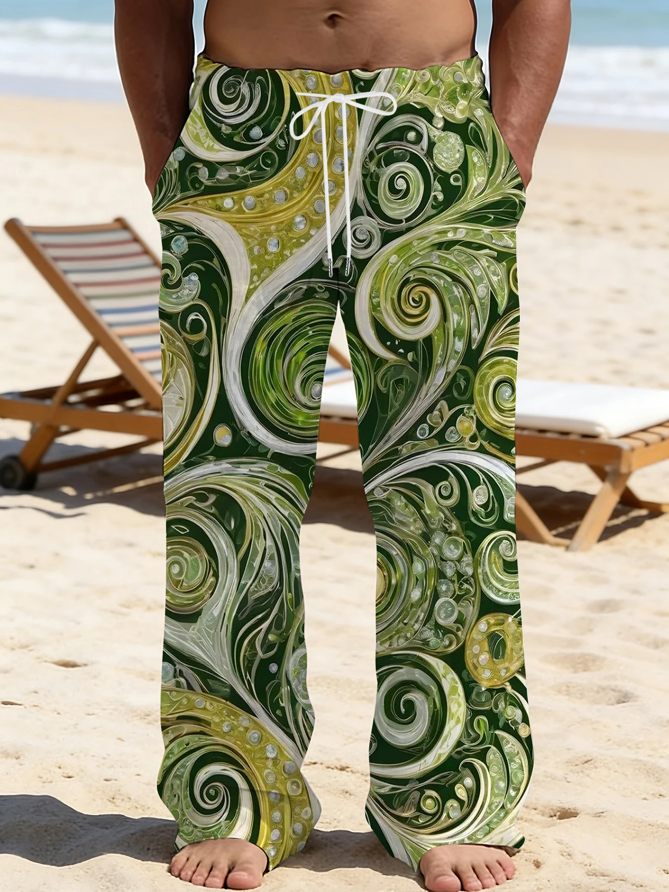 2026 Men's Printed Straight Leg Pants Vibrant Abstract Design Drawstring Waist Loose Fit Summer Beach Casual Fashion Pants
2026 Men's Printed Straight Leg Pants Vibrant Abstract Design Drawstring Waist Loose Fit Summer Beach Casual Fashion Pants