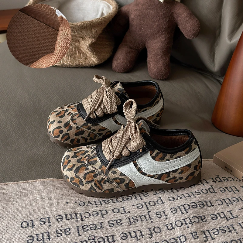 Children's Sneakers 2026 Spring New Leopard Print Boys Girls Retro Leisure Sports Shoes Kids Non-Slip Comfortable Casual Shoes
Children's Sneakers 2026 Spring New Leopard Print Boys Girls Retro Leisure Sports Shoes Kids Non-Slip Comfortable Casual Shoes