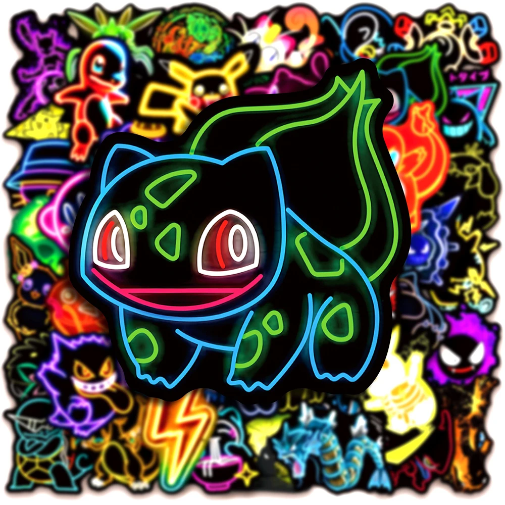 10/30/50PCS Neon Anime Pokemon Stickers Cool Cartoon Pikachu Bulbasaur Decals Waterproof Cute Graffiti Skateboard Car Bike
10/30/50PCS Neon Anime Pokemon Stickers Cool Cartoon Pikachu Bulbasaur Decals Waterproof Cute Graffiti Skateboard Car Bike