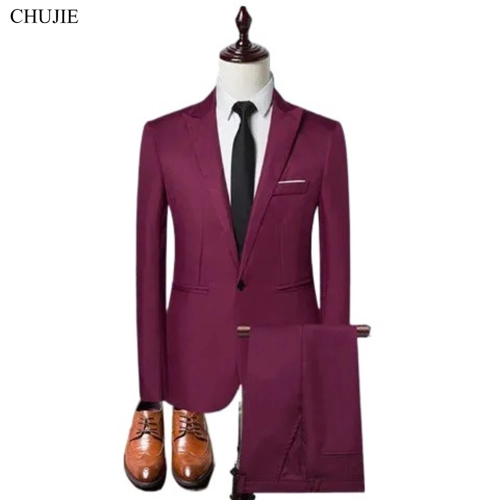 Men Suits Set 2 Pieces For Wedding Jackets Pants Elegant Slim Fit Blazers Formal Outfit Fashion Classic Full 2025 Costume
Men Suits Set 2 Pieces For Wedding Jackets Pants Elegant Slim Fit Blazers Formal Outfit Fashion Classic Full 2025 Costume