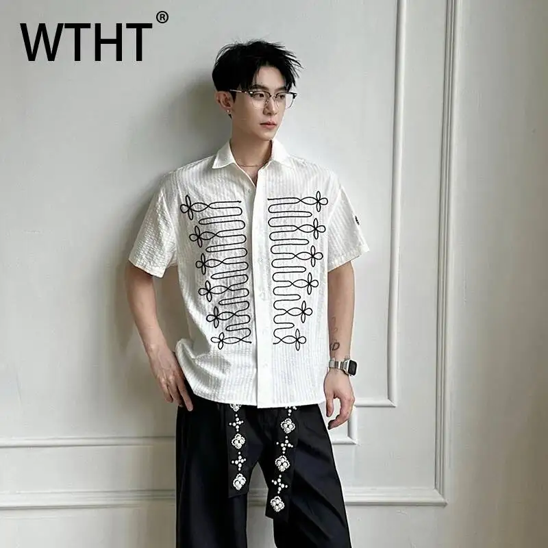 WTHT Trendy Men's Striped Embroidery American Style Shirts Fashion 2026 Summer Turn Down Collar Short Sleeves Tops Male 2A3057
WTHT Trendy Men's Striped Embroidery American Style Shirts Fashion 2026 Summer Turn Down Collar Short Sleeves Tops Male 2A3057