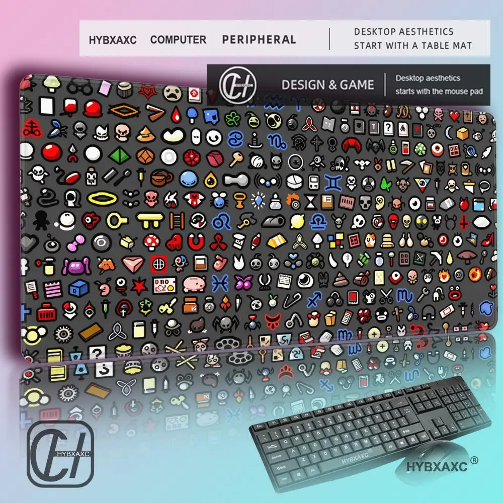 Natural Rubber Mouse Pad Non-slip Soft Laptop Desk Mat Gaming The Binding of I-saac Carpet PC Custom New Keyboard Deskmat
Natural Rubber Mouse Pad Non-slip Soft Laptop Desk Mat Gaming The Binding of I-saac Carpet PC Custom New Keyboard Deskmat