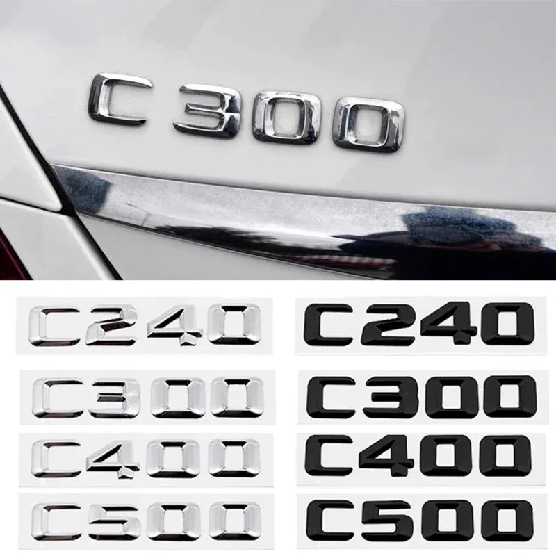 3D ABS Car Tail Letter Emblem Stickers Rear Trunk Badge for Mercedes Benz C Class C240 C250 C260 C280 C300 C320 C350 C400 C500
3D ABS Car Tail Letter Emblem Stickers Rear Trunk Badge for Mercedes Benz C Class C240 C250 C260 C280 C300 C320 C350 C400 C500
