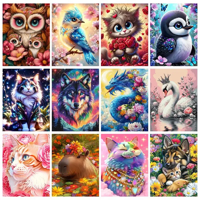 GATYZTORY DIY Pictures By Numbers Cute Animal Kits Drawing On Canvas Painting By Number Hand Painted Picture Wall Decor
GATYZTORY DIY Pictures By Numbers Cute Animal Kits Drawing On Canvas Painting By Number Hand Painted Picture Wall Decor