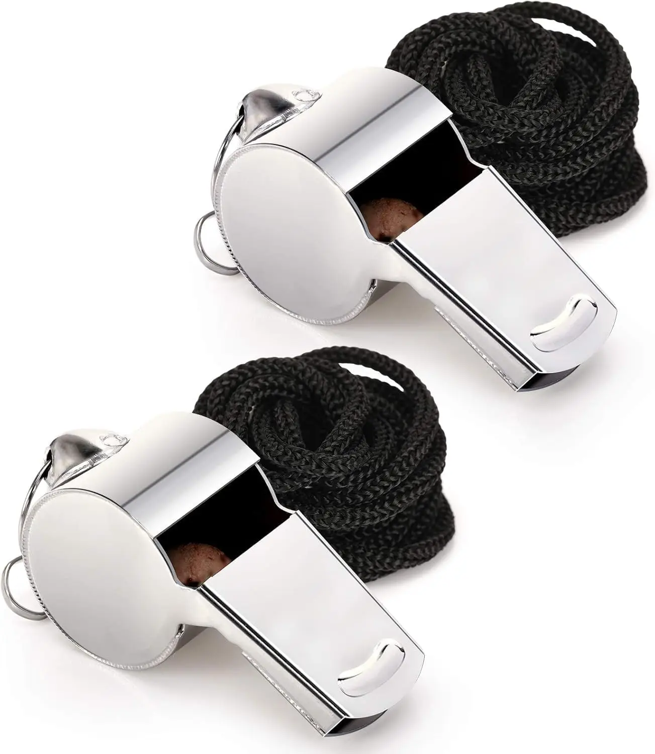 Stainless Steel Whistle with Lanyard, Loud Sports Whistle for Referees, Coaches, Police, Emergency, Outdoor
Stainless Steel Whistle with Lanyard, Loud Sports Whistle for Referees, Coaches, Police, Emergency, Outdoor