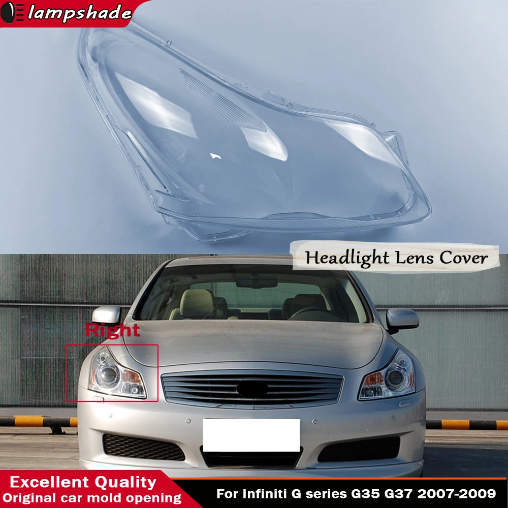 For Infiniti G series G35 G37 2007 2008 2009 Automotive Accessories Replace A Transparent PC Lights Shell Front Headlight Glass
For Infiniti G series G35 G37 2007 2008 2009 Automotive Accessories Replace A Transparent PC Lights Shell Front Headlight Glass