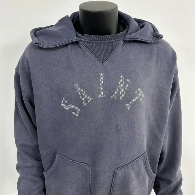 25ss Pure Cotton SAINT MICHAEL M13 Hoodies Men Women Oversized Washed Blue Sweatshirt
25ss Pure Cotton SAINT MICHAEL M13 Hoodies Men Women Oversized Washed Blue Sweatshirt