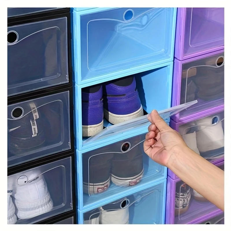 1 шт./3 шт., многоцветная дополнительная пылезащитная коробка для домашней обуви, откидной ящик для хранения обуви, простая комбинированная коробка для обуви
1 шт./3 шт., многоцветная дополнительная пылезащитная коробка для домашней обуви, откидной ящик для хранения обуви, простая комбинированная коробка для обуви