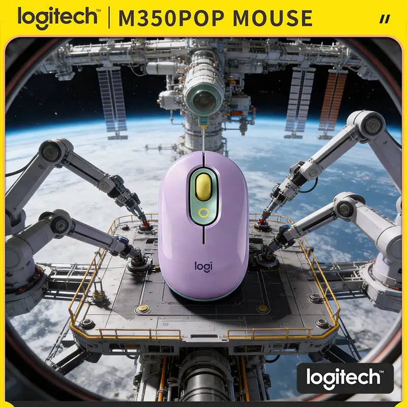 Logitech M350 POP Pebble Wireless Mouse High-Precision Tracking Magnetic Receiver Slim Fit Laptop Bag Pocket Home
Logitech M350 POP Pebble Wireless Mouse High-Precision Tracking Magnetic Receiver Slim Fit Laptop Bag Pocket Home