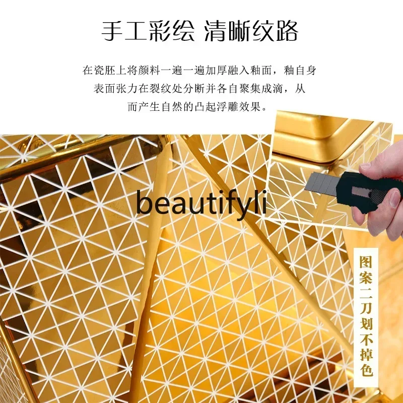 Household flush gold toilet siphon water-saving European toilet square diamond colored ceramic
Household flush gold toilet siphon water-saving European toilet square diamond colored ceramic