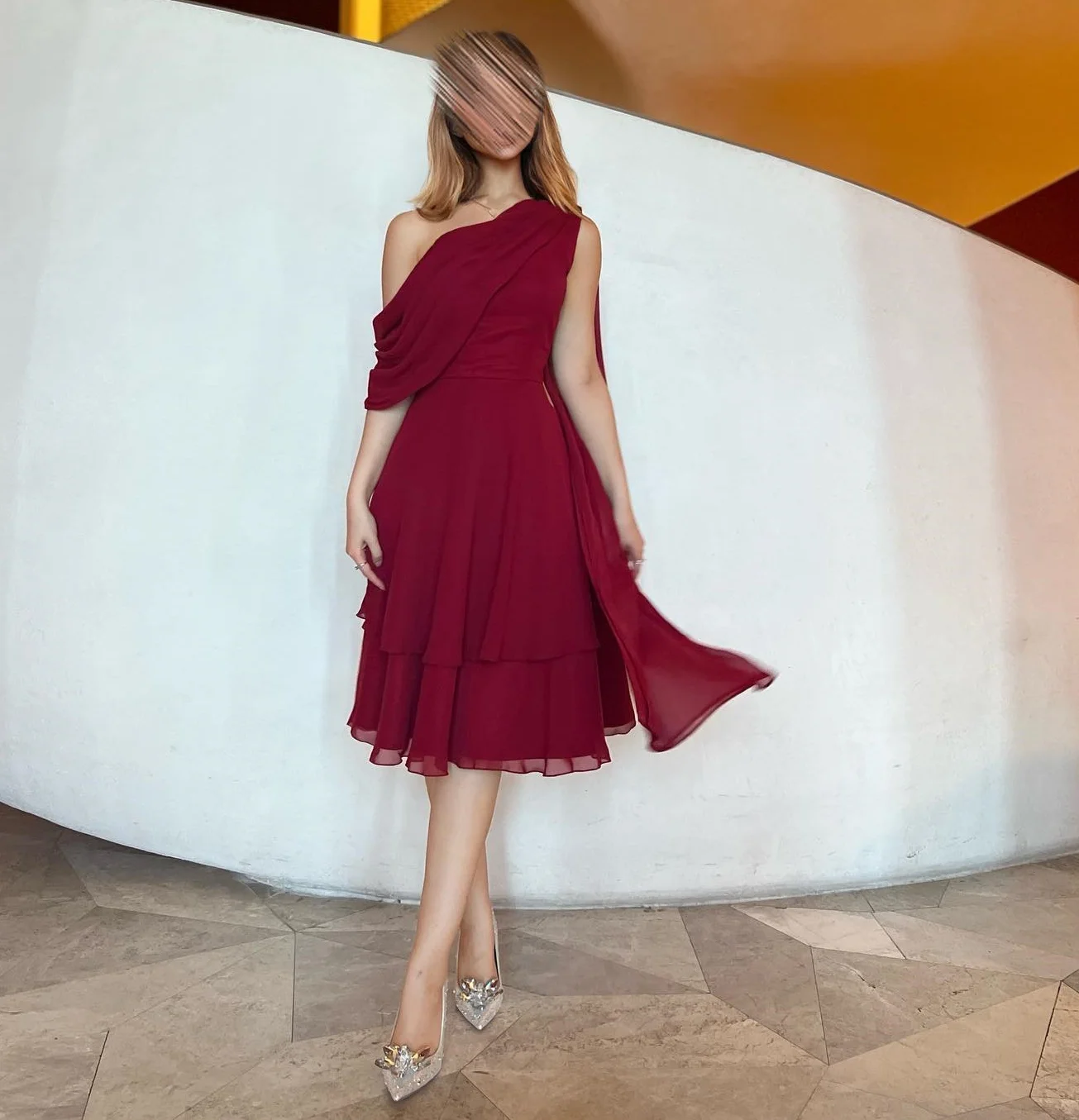 Welove Customized One Shoulder Evening Dress Sleeveless Sweet A Line Prom Dress Pleated Short Cocktail Party Dress
Welove Customized One Shoulder Evening Dress Sleeveless Sweet A Line Prom Dress Pleated Short Cocktail Party Dress