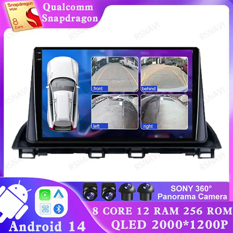 Android 14 For Mazda 3 Axela 2014 - 2019 BT GPS Multimedia Car Radio 5G WIFI Qualcomm DSP 4G LTE DVD Navigation Stereo Head Unit
Android 14 For Mazda 3 Axela 2014 - 2019 BT GPS Multimedia Car Radio 5G WIFI Qualcomm DSP 4G LTE DVD Navigation Stereo Head Unit