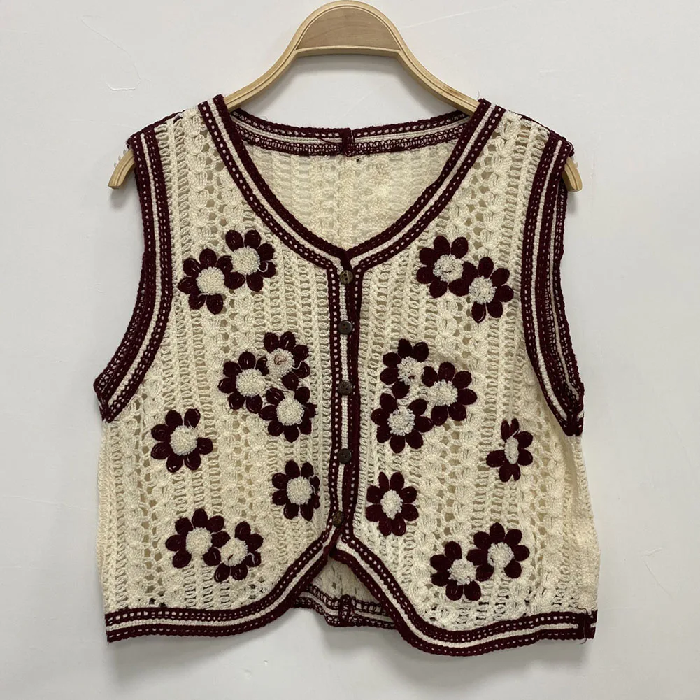 Crocheted Sleeveless Vest Knitted Cardigan Waistcoat Top for Women Casual Daily Wear Spring Summer Autumn Winter
Crocheted Sleeveless Vest Knitted Cardigan Waistcoat Top for Women Casual Daily Wear Spring Summer Autumn Winter