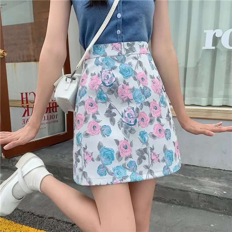 French Printed A-line Short Skirt Large Size Fat Mm High Waist Slim White Rose Printed Hip Skirt Women Z47
French Printed A-line Short Skirt Large Size Fat Mm High Waist Slim White Rose Printed Hip Skirt Women Z47
