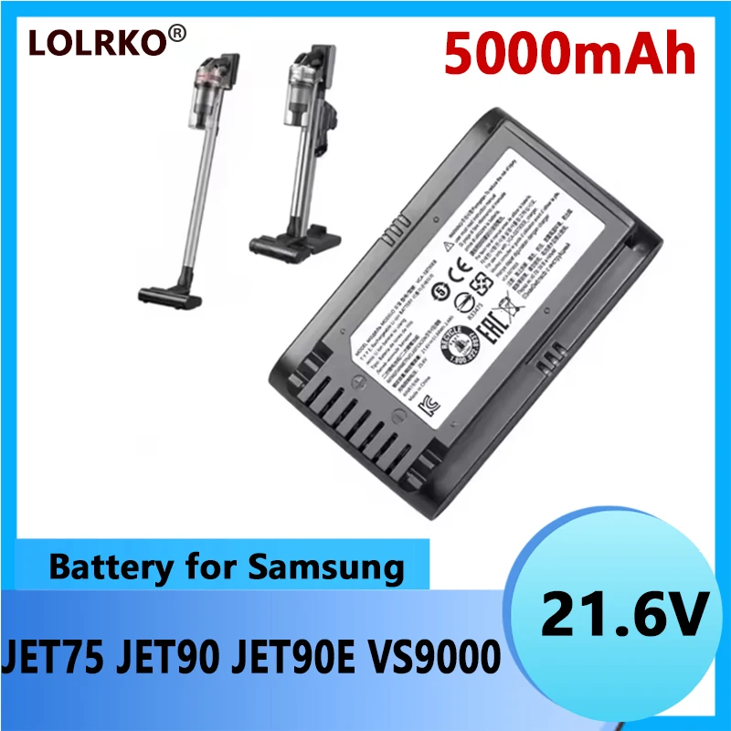 2026 100% Original Sweeper Battery VCA-SBT90 for Samsung Vs9000 Jet90 Jet75 VCA-SBT90 Cordless Handheld Vacuum Cleaner Battery
2026 100% Original Sweeper Battery VCA-SBT90 for Samsung Vs9000 Jet90 Jet75 VCA-SBT90 Cordless Handheld Vacuum Cleaner Battery