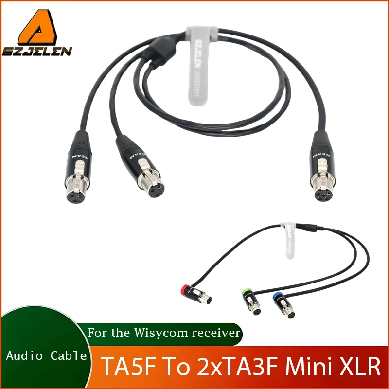 New Arriving TA5F 5pin Female to Double TA3F 3Pin Mini XLR Audio Cable Connectors For the Wisycom Receiver
New Arriving TA5F 5pin Female to Double TA3F 3Pin Mini XLR Audio Cable Connectors For the Wisycom Receiver