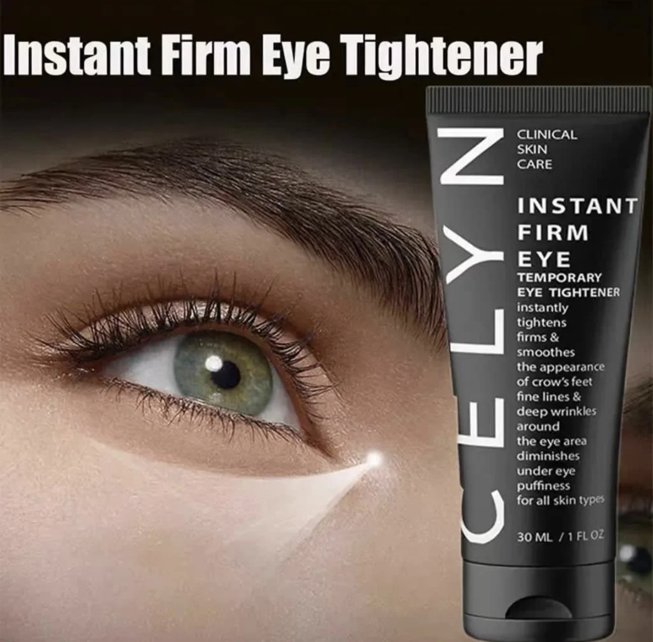 Original Celyn Instant Firm Eye Tightener Tighten Smooth Eye Crow Feet Fine Lines Deep Wrinkles Diminish Puffiness Eye Cream
Original Celyn Instant Firm Eye Tightener Tighten Smooth Eye Crow Feet Fine Lines Deep Wrinkles Diminish Puffiness Eye Cream