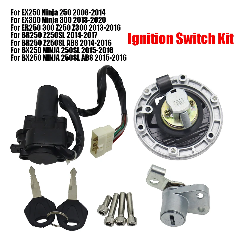 Motorcycle Key Kit For Kawasaki ER250 Z250 EX250 EX300 NINJA 250 300 Z250SL Z 250SL Z300 Ignition Key Lock Switch Set
Motorcycle Key Kit For Kawasaki ER250 Z250 EX250 EX300 NINJA 250 300 Z250SL Z 250SL Z300 Ignition Key Lock Switch Set