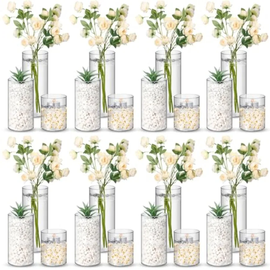 Pcs Plastic Cylinder Vases Tall Plastic Flower Vases for Centerpieces Hurricane Candle Holder for Home Wedding Office Party For
Pcs Plastic Cylinder Vases Tall Plastic Flower Vases for Centerpieces Hurricane Candle Holder for Home Wedding Office Party For