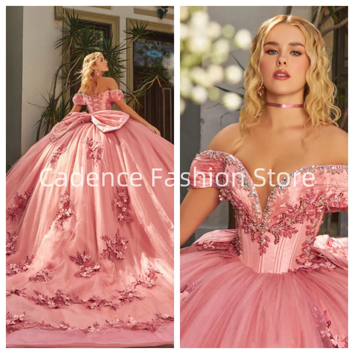 Customized Pink Princess Strapless lace-up Prom Dress Quinceanera Dress 15 16 Birthday Party Beaded Appliqué Bow
Customized Pink Princess Strapless lace-up Prom Dress Quinceanera Dress 15 16 Birthday Party Beaded Appliqué Bow