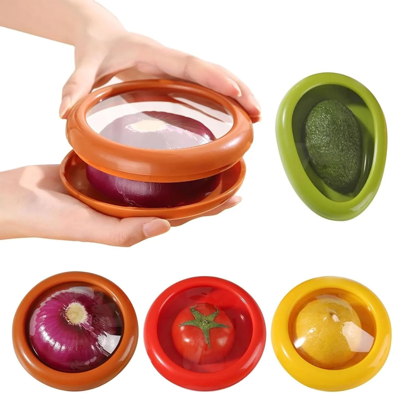 Silicone Fruit Set Of 4 Bpa Free Reusable Silicone Fruit Containers for Fridge Keep , Saver and Vegetables , for Onion Stret
Silicone Fruit Set Of 4 Bpa Free Reusable Silicone Fruit Containers for Fridge Keep , Saver and Vegetables , for Onion Stret