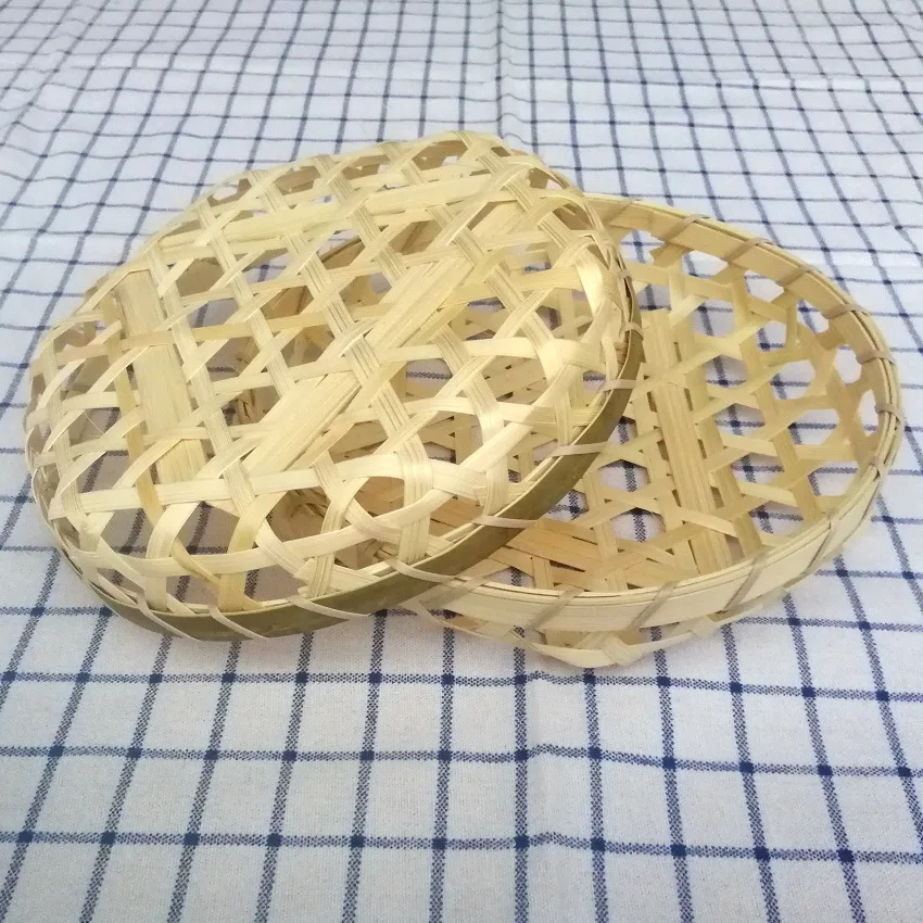 2pcs Woven Food Basket Hexagonal Eye Bamboo Basket Round Egg Crab Basket Hollow Handmade Bamboo Weaving
2pcs Woven Food Basket Hexagonal Eye Bamboo Basket Round Egg Crab Basket Hollow Handmade Bamboo Weaving