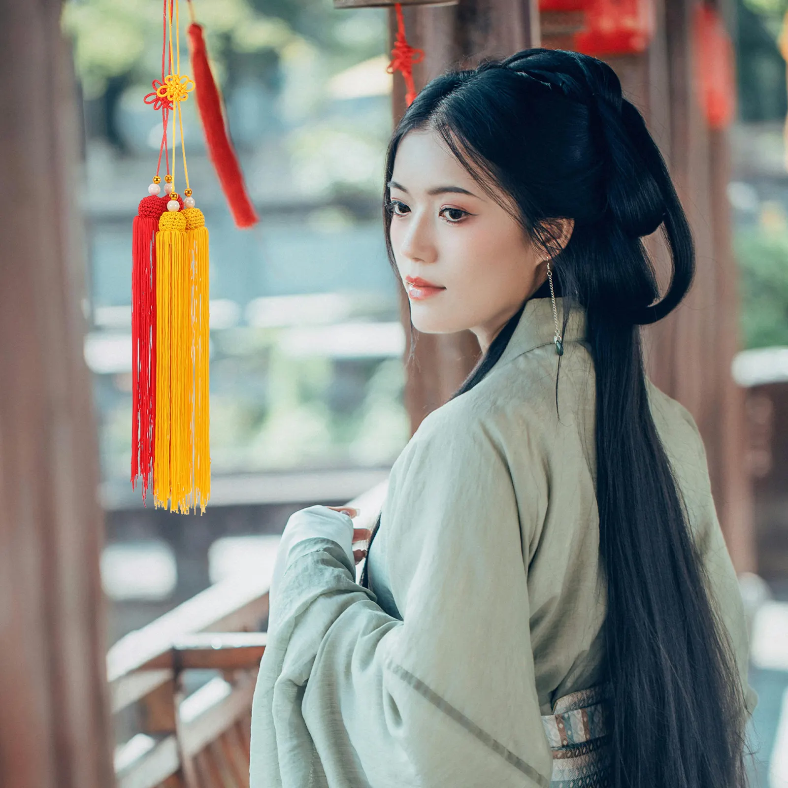 6Pcs Chinese Knot Tassel Pendant Red and Gold Handmade Tassel Hanging Charms 23.6 Inch Lunar New Year Decoration Fortune Charm
6Pcs Chinese Knot Tassel Pendant Red and Gold Handmade Tassel Hanging Charms 23.6 Inch Lunar New Year Decoration Fortune Charm
