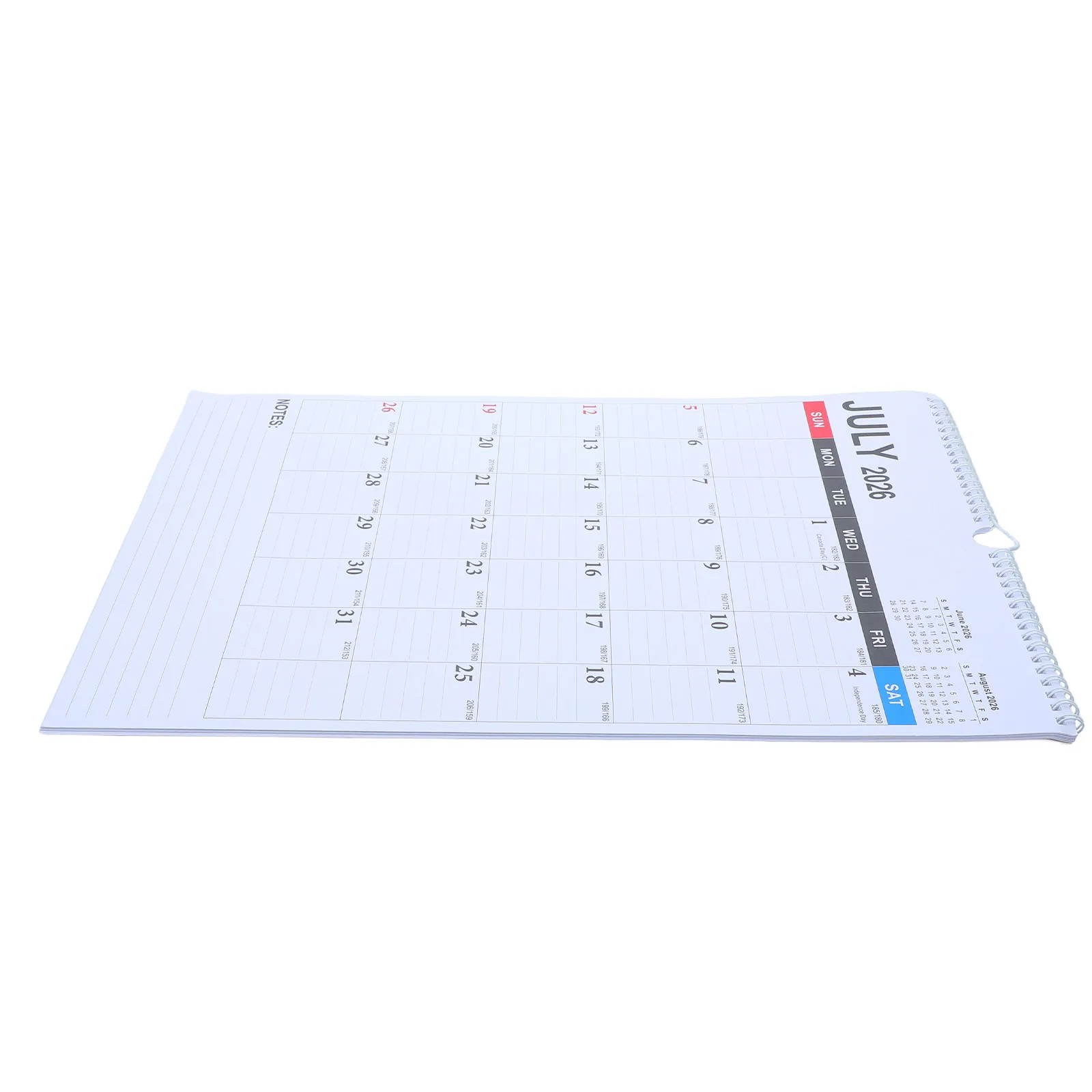 Large Wall Calendar 2026-2027 18-Month Vertical Planner Spiral Bound English Layout Daily Notes to Do List Desktop Wall Mounted
Large Wall Calendar 2026-2027 18-Month Vertical Planner Spiral Bound English Layout Daily Notes to Do List Desktop Wall Mounted