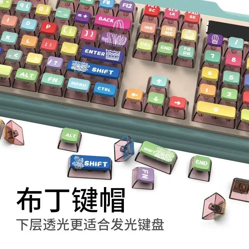 Mechanical keyboard keycaps PBT sublimation ASA height small fresh pudding keycaps 116 keys
Mechanical keyboard keycaps PBT sublimation ASA height small fresh pudding keycaps 116 keys