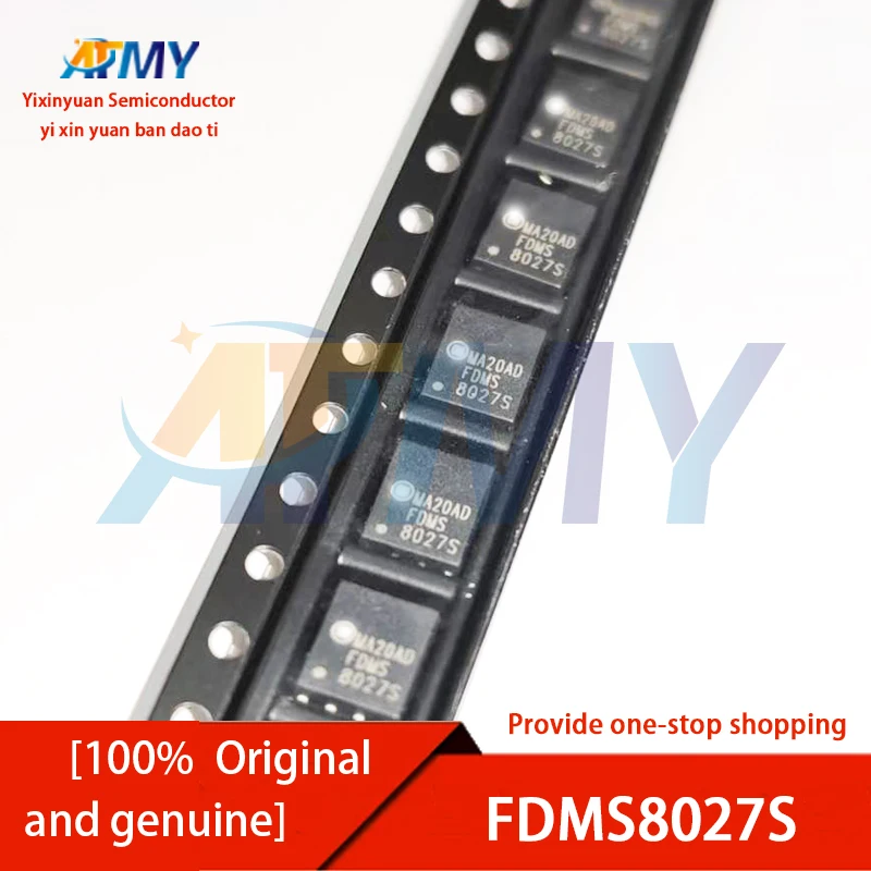 10piece FDMS8027S Packaged PQFN8 N-channel 30V/22A MOSFET FETs
10piece FDMS8027S Packaged PQFN8 N-channel 30V/22A MOSFET FETs