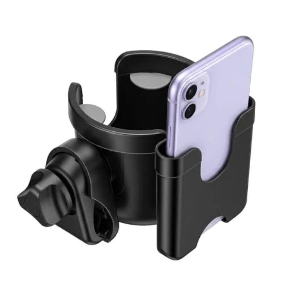Suranew Universal Stroller Cup Holder, Adjustable Drink Holder with Phone Holder for Baby Stroller, Wheelchair, Walker, Bike, S
Suranew Universal Stroller Cup Holder, Adjustable Drink Holder with Phone Holder for Baby Stroller, Wheelchair, Walker, Bike, S