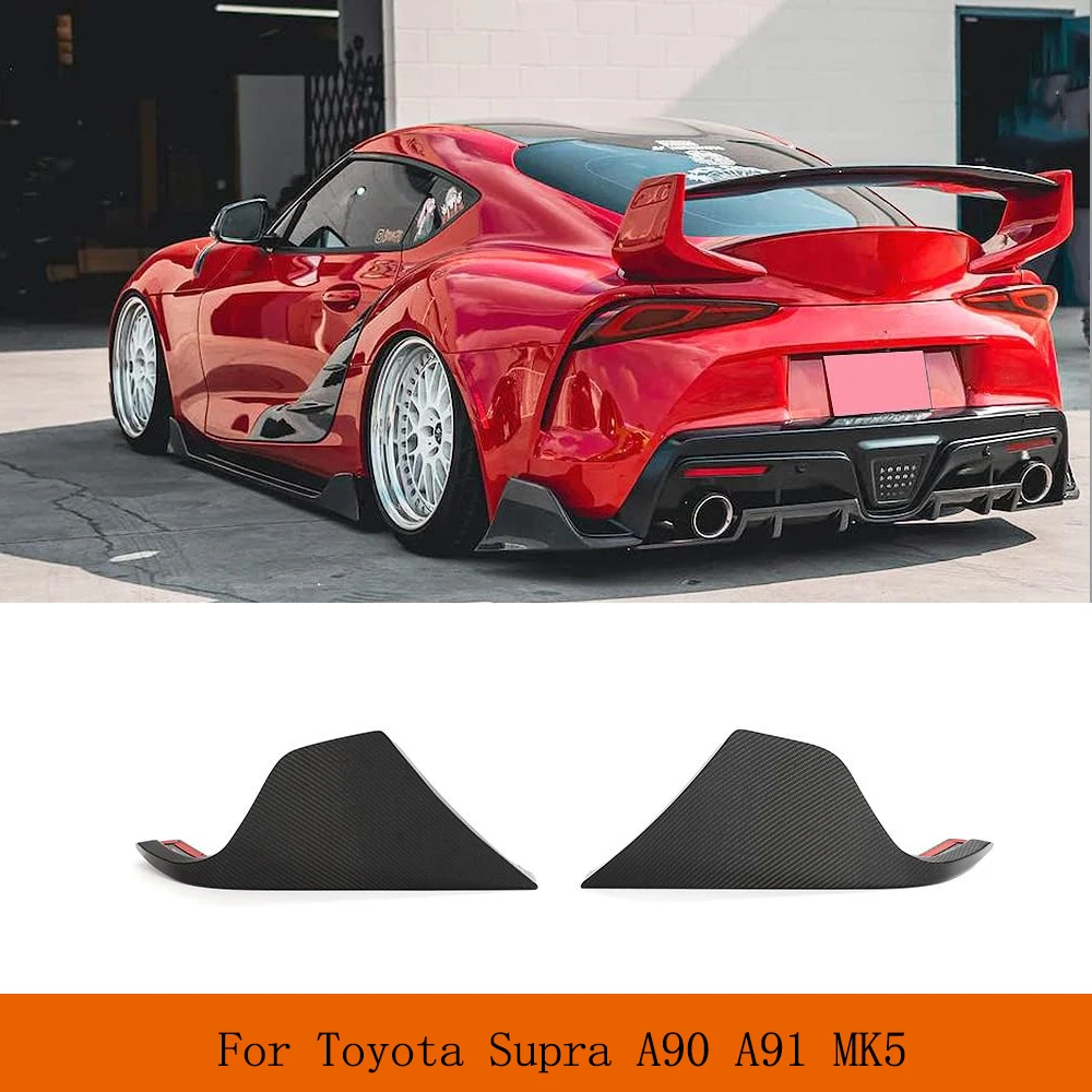 Car Rear Bumper Splitter Side Extensions for Toyota Supra A90 A91 MK5 Carbon Fiber Racing Body Kits Rear Bumper Canards Spoiler
Car Rear Bumper Splitter Side Extensions for Toyota Supra A90 A91 MK5 Carbon Fiber Racing Body Kits Rear Bumper Canards Spoiler