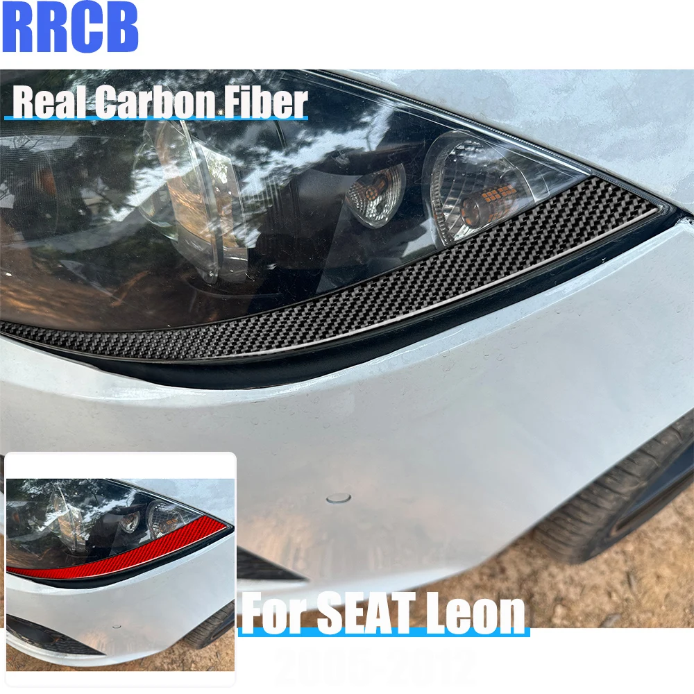 Real Carbon Fiber Car Accessories Headlight Eyebrow Soft Cover Sticker For SEAT Leon MK2 2005 2006 2007 2008 2009 2010 2011 12
Real Carbon Fiber Car Accessories Headlight Eyebrow Soft Cover Sticker For SEAT Leon MK2 2005 2006 2007 2008 2009 2010 2011 12