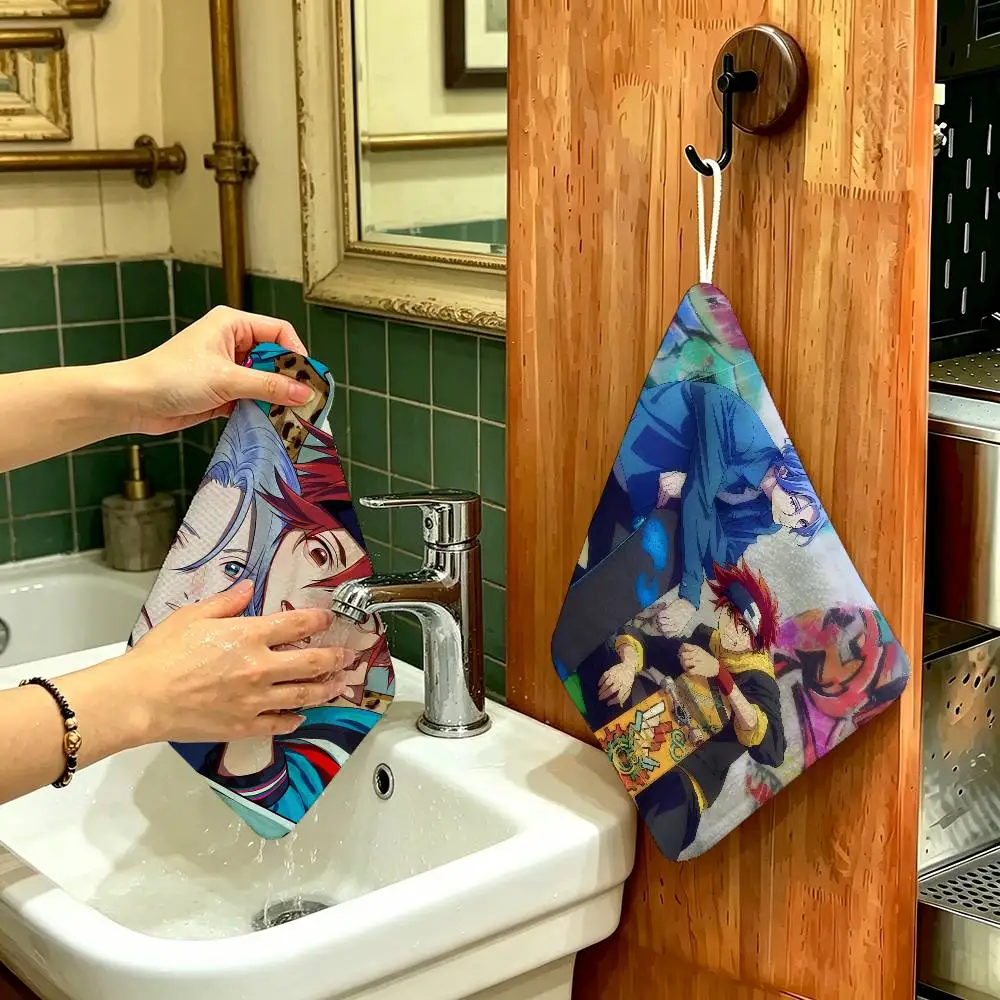Anime SK8 The Infinity Hanging Style Hand Wiping Towel, Polyester Cotton, Anti-fade for Indoor Kitchen Living Room
Anime SK8 The Infinity Hanging Style Hand Wiping Towel, Polyester Cotton, Anti-fade for Indoor Kitchen Living Room