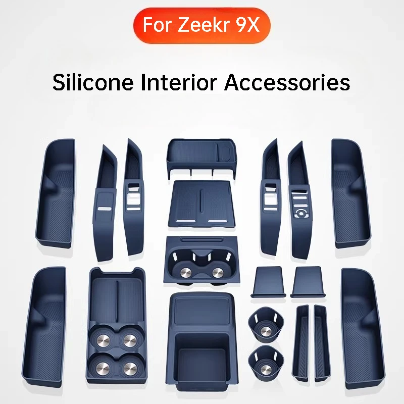 For Zeekr 9X Car Armrest Wireless Charger Silicone Mat Cup Pad Storage Box Interior Modification Accessories
For Zeekr 9X Car Armrest Wireless Charger Silicone Mat Cup Pad Storage Box Interior Modification Accessories